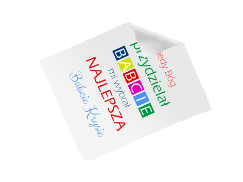 Ściereczka do okularów z imieniem na dzień babci - 1 szt.