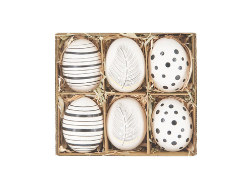 Dekoracja wisząca pisanki - 6 szt.