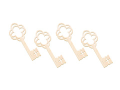 Klucze do wróżb z wosku - 13 cm - 4 szt.