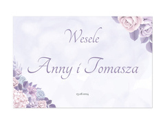 Plakat Weselny personalizowany - 60x40 cm