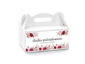 Personalizowane pudełka na ciasto z kwiatami - 6 szt.