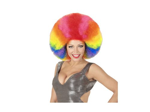 Peruka afro wysokiej jakości wielokolorowa