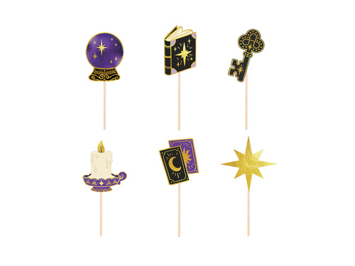 Pikery na tort Andrzejki - 10 cm - 6 szt.