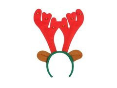 Opaska Rogi renifera z dzwoneczkami - 1 szt.