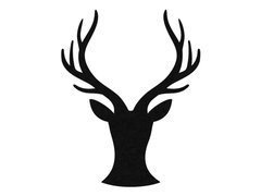 Dekoracja filcowa Renifer - 28 cm - 1 szt.