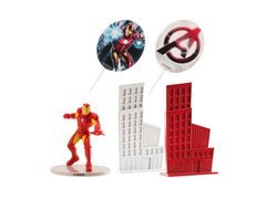 Dekoracyjny zestaw figurek tortowych Iron Man - 1 komplet.