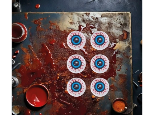 Oczy na Halloween - 6 szt.