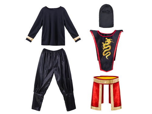 Kostium Wojownik Ninja czarny - 1 szt.