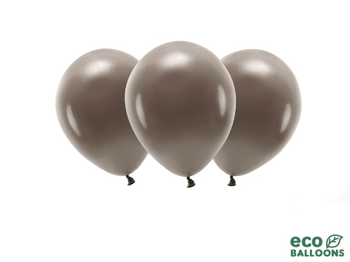 EKO Balony lateksowe pastelowe brązowe - bardzo duże - 10 szt.
