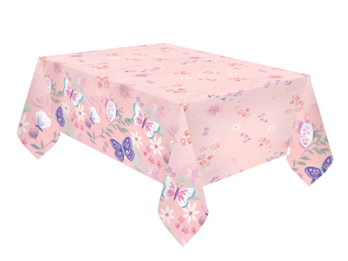 Obrus urodzinowy Motylki - 120 x 180 cm - 1 szt.