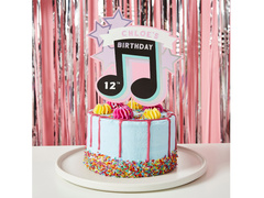 Topper papierowy personalizowany na tort - 25cm x 17cm -1 szt.