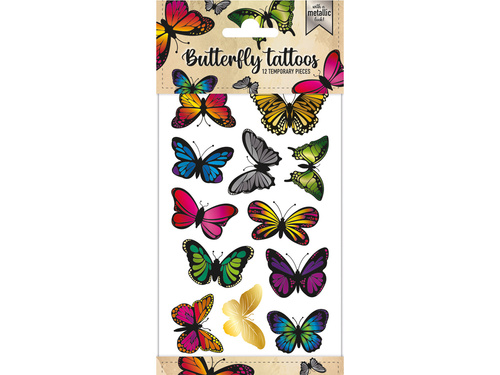 Tatuaże zmywalne Motyle