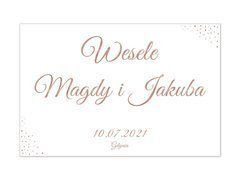 Plakat Weselny personalizowany - 60x40 cm