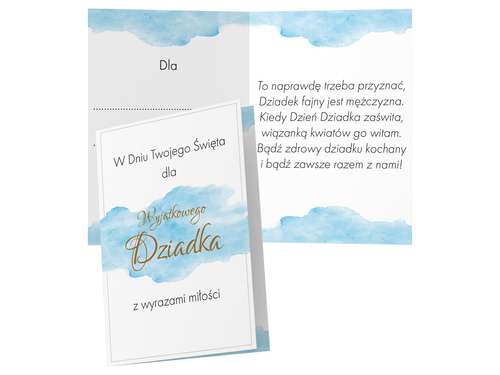 Kartka z kopertą na Dzień Dziadka - 1 szt.