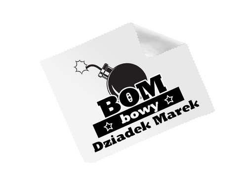 Ściereczka do okularów z imieniem na dzień dziadka - 1 szt.