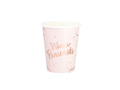 Zestaw kubeczki + talerzyki papierowe na Wieczór panieński różowe - 12 szt.