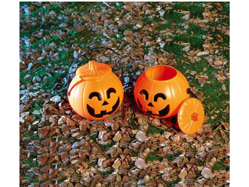 Wiaderko Dynia na Halloween - 17 cm - 1 szt.