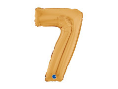 Balon foliowy cyfra 7 złoty - 26" - 1 szt.