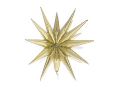 Balon foliowy Gwiazda szampańska 3D - 50 x 46 cm - 1 szt.