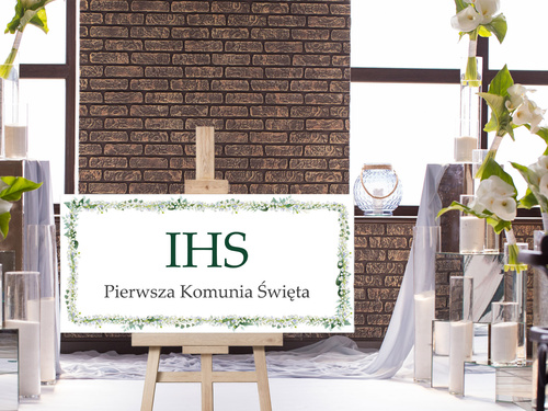 Plakat komunijny - I Komunia Święta - 70x33 cm