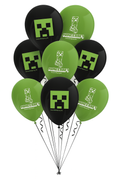 Balony urodzinowe Minecraft - 8 szt.