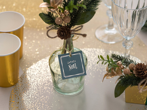 Szklany wazonik eukaliptusowy - 1 szt.