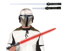 Miecz świecący biały - 76 cm - 1 szt.