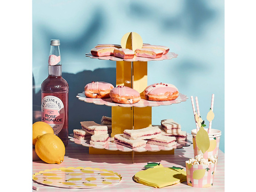 Talerzyki papierowe w Cytrynki - 23 cm - 8 szt.