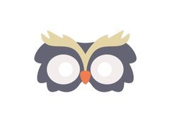 Maska filcowa Sowa - 1 szt.