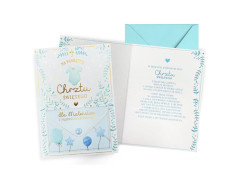 Pamiątka Chrztu Świętego - 16.6 x 11.7 - 1 szt.