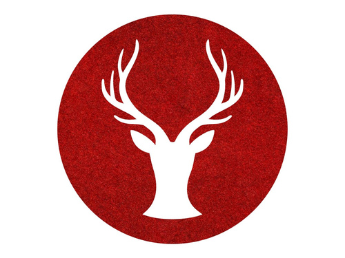 Podstawka pod kubek - Renifer - 10 cm - 4 szt.