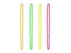 Zestaw naszyjników w stylu lat 80'tych - 4 szt.