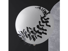 Balon lateksowy olbrzym z nietoperzami - 81 cm - 1 szt.