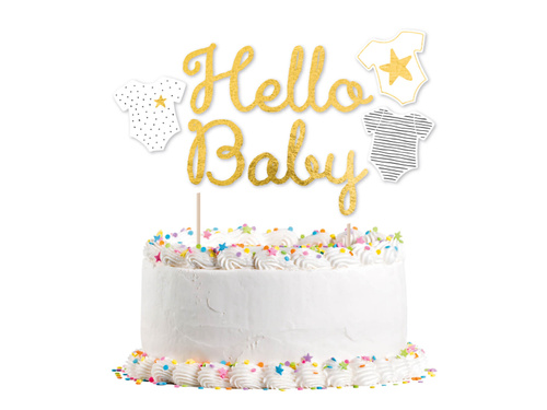 Topper na tort Hello Baby - 1 szt.