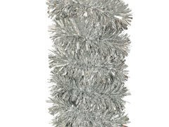 Łańcuch choinkowy girlanda srebrna - 180 x 10 cm - 1 szt.