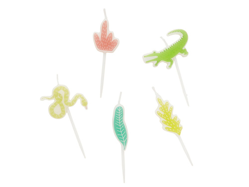 Świeczki pikery Jungla - 5 szt.