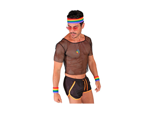 Tęczowy zestaw frotek sportowych