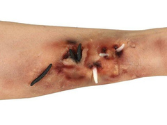 Lateksowa rana - robaki - 1 szt.