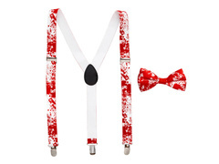 Zestaw zakrwawione szelki + mucha 1 kpl.