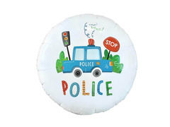 Balon foliowy Policja - 46 cm - 1 szt.