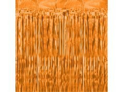 Kurtyna - zasłona na drzwi pomarańczowa - 100 x 250 cm