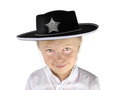 Kapelusz Szeryf czarny - 1 szt.