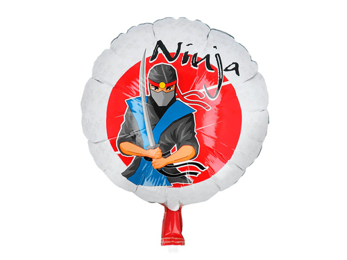 Balon foliowy Ninja - 45 cm - 1 szt.