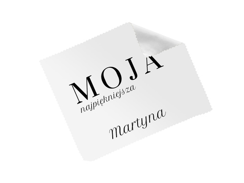 Ściereczka personalizowana do okularów Moja najpiękniejsza - 1 szt.