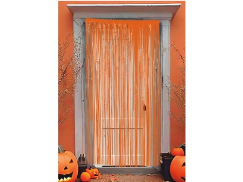 Kurtyna - zasłona na drzwi pomarańczowa - 100 x 200 cm