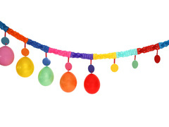 Girlanda kolorowa z ozdobnymi haczykami - 4 m - 1 szt.