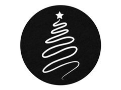 Podstawka pod talerz - Choinka - 36 cm - 1 szt.