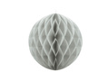 Dekoracja wisząca kula jasnoszara - 30 cm - 1 szt.