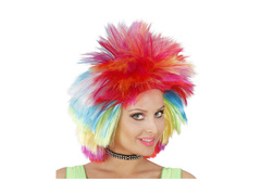 Wielokolorowa peruka rockowej gwiazdy