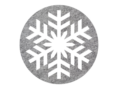 Podstawka pod kubek - Śnieżynka - 10 cm - 4 szt.
